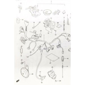 GSX1100S�J�^�i(GU76A)�@�T�C�h�X�^���h�X�C�b�`�@�}��(16��)�@37840-39A22�@(37840-39A21���i�ԓ���)�@ 753K37840-39A22