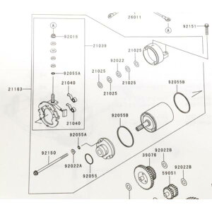 �X�[�p�[�V�F���p(KL250G)�@�Z�����[�^�[(�X�^�[�^�[���[�^�[�@�X�^�[�e�B���O���[�^�[)�@�}��(21163��)�@21163-1256 813K-21163-1256