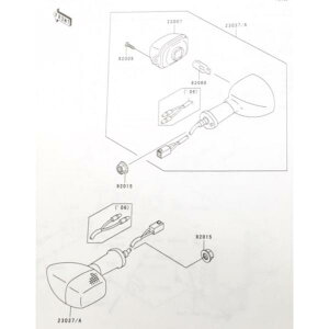oIX2(ZR250B)@ԑ̔ԍZR250B-038000܂Ł@ECJ[@(O㍶E)@}(23037/A)@23037-1285 863K-23037-1285