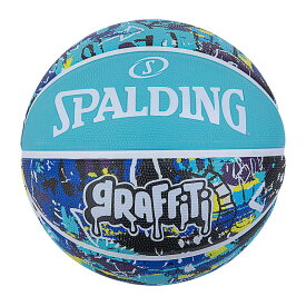 84-373Z グラフィティ ブルー 7号球 ラバー球 | 正規品 SPALDING スポルディング バスケットボール バスケ 7号 屋外 外用 屋内 室内 グラフィティシリーズ 店長オススメ