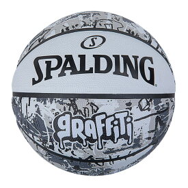 84-375Z グラフィティ ホワイト 7号球 ラバー球 | 正規品 SPALDING スポルディング バスケットボール バスケ 7号 屋外 外用 屋内 室内 グラフィティシリーズ 店長オススメ