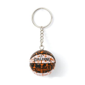 11-009GO SPALDING キーチェーン グラフィティオレンジ ｜ 正規品 スポルディング BASKETBALL バスケットボール バスケ アクセサリー