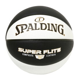 77-116J スーパーフライト ブラック×ホワイト 合成皮革 7号球 | 正規品 SPALDING スポルディング バスケットボール バスケ 7号 合成皮革 屋外 外用 屋内 室内