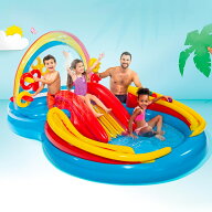 57453 INTEX レインボーリングプレイセンター 297×193×高さ135cm ｜ 日本正規品 インテックス intex プ…