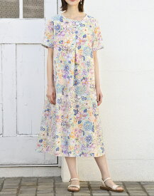 高橋恵美子デザイン　手ぬいの前後タックのワンピース　型紙　M　L　LLサイズブティック社/型紙/パターン/大人服/縫い代付き/手ぬい/ソーイング/デザイナー/高橋恵美子/ワンピース/3サイズ/レディース/かんたん/