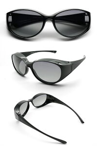 おしゃれなオーバーサングラス レディース E-FIT イーフィット メガネの上からサングラス 偏光レンズ 偏光サングラス 偏光レンズ UVカット UV400カット ブルーライトカット 花粉対策 軽い 超軽