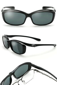 オーバーグラス メンズ A-FIT エーフィット メガネの上からサングラス メンズ 偏光サングラス 男性用 偏光レンズ UVカット UV400 紫外線カット アジアンフィット ゴルフ ドライブ 運転 釣り フ