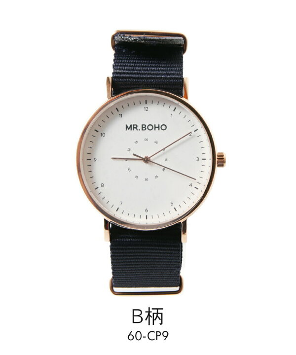 楽天市場 Mr Boho Casual Classic ウォッチ レディース メンズ 女性 男性 5気圧防水 40mm クオーツ 電池式 腕時計 Natoストラップ ネイビー ブラック ベージュ グリーン 60 Cp9 61 Ip9 63 Bp12 67 Bw Sputnicks スプートニクス