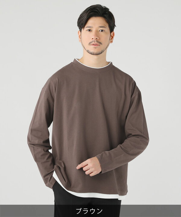 楽天市場】カットソー Tシャツ ロンT 長袖Tシャツ メンズ 春 春服 秋 