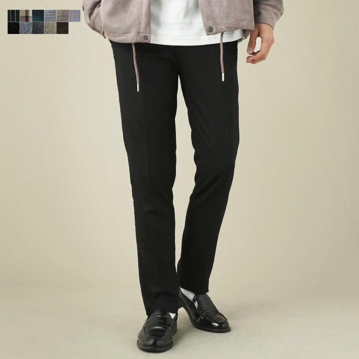 楽天市場 スラックス メンズ カジュアル スリム 秋 秋服 春 春服 ビジネス Trストレッチ テーパードスラックス カジュアルスーツ メンズ スリム テーパードパンツ Sputnicks スプートニクス