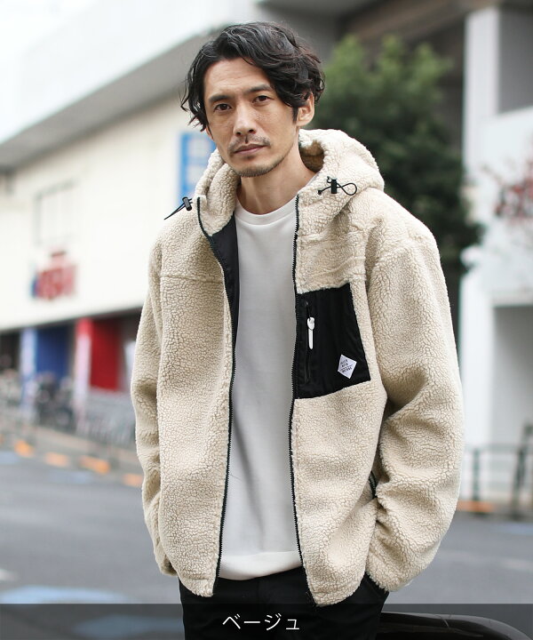 楽天市場 ボア ブルゾン ジャケット メンズ ユニセックス ライトアウター パーカー メンズファッション 秋 冬 秋服 冬服 裏地付き ジップアップ Spu スプ フード もこもこ ベージュ ブラック ホワイト カーキ グレー モカ ネイビー M L Xl Sputnicks スプートニクス