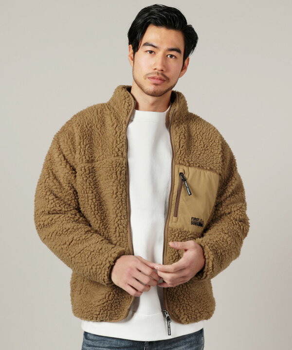 楽天市場】ボアブルゾン アウター 冬 冬服 メンズ メンズファッション