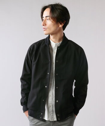楽天市場 スタジャン ジャケット メンズ メンズファッション 秋 冬 秋服 冬服 日本製 国産 ギャバジン ストレッチ スタジャン 伸縮 S M L Ll Xl ブラック グレー ネイビー チャコール Sputnicks スプートニクス