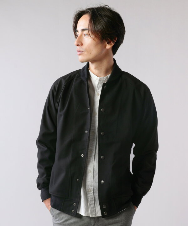 楽天市場 スタジャン ジャケット メンズ メンズファッション 秋 冬 秋服 冬服 日本製 国産 ギャバジン ストレッチ スタジャン 伸縮 S M L Ll Xl ブラック グレー ネイビー チャコール Sputnicks スプートニクス