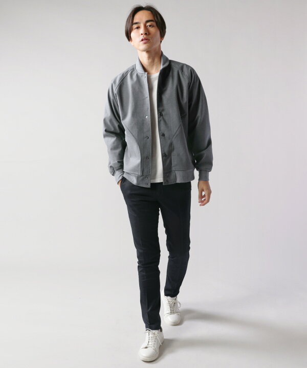 楽天市場 スタジャン ジャケット メンズ メンズファッション 秋 冬 秋服 冬服 日本製 国産 ギャバジン ストレッチ スタジャン 伸縮 S M L Ll Xl ブラック グレー ネイビー チャコール Sputnicks スプートニクス