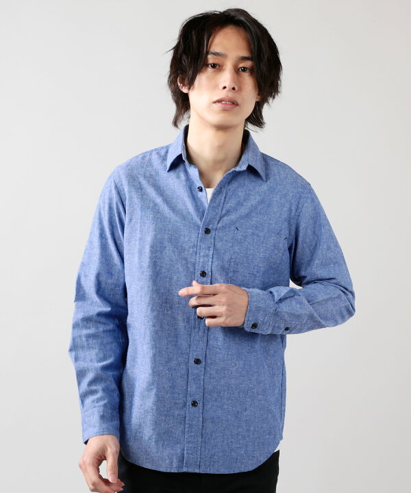 楽天市場 Bargain リネンシャツ メンズ テックリネン 長袖 シャツ 薄手 ホワイト ブルー ライトベージュ ラベンダー ターコイズ 白 青 紫 緑 麻 リネン ポリエステル M L 春 夏 春服 夏服 Coolmax クールマックス 冷感 Uvカット イージーケア 無地
