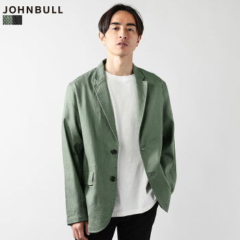 楽天市場 セットアップ対応 ジャケット テーラードジャケット アウター メンズ メンズファッション 春 夏 秋 コットン 綿 麻 プリペラ Johnbull ジョンブル ブランド ストレッチ ポケット M L オリーブ ブラック 21ss Sputnicks スプートニクス
