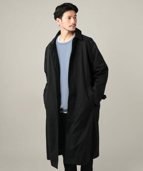 楽天市場 コート ロングコート ステンカラーコート アウター メンズ 春 秋 春服 秋服 オーバーサイズ ラフ 無地 チェック 綿100 Tr生地 ブラック ベージュ ブルー ガンクラブ Sputnicks スプートニクス