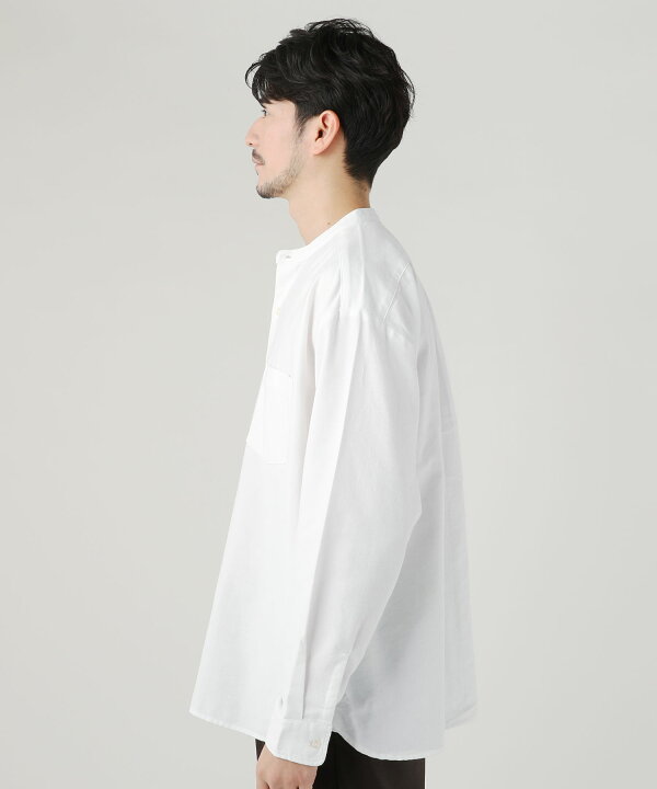 楽天市場 バンドカラーシャツ メンズ メンズファッション 秋 冬 秋服 冬服 シャツ バンドカラー ビックシルエット サーモライト 機能性 保温性 ストレッチ ホワイト ベージュ チャコール Allowed To Unfold アロウドトゥアンフォールド Sputnicks スプートニクス