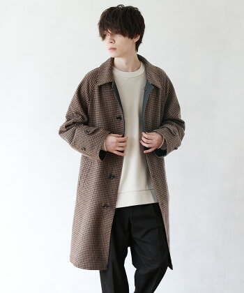 楽天市場 ステンカラーコート コート バルカラー アウター メンズ メンズファッション 秋 秋服 冬 冬服 コットン ギャバジン リバーシブル コート ウール 暖かい 綿 M L ブラウン ブラック ベージュ Slick スリック Sputnicks スプートニクス