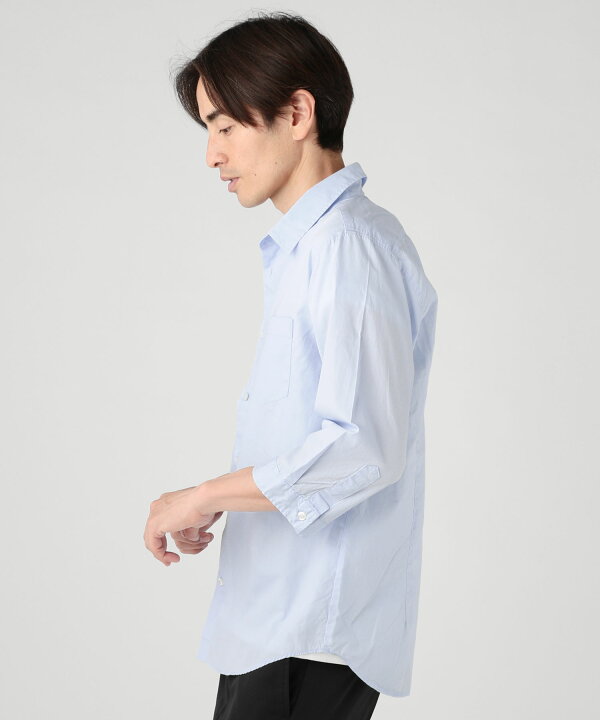 楽天市場 シャツ メンズ メンズファッション 春 春服 夏 夏服 日本製 国産 ブロード ナノファイン 制菌加工 レギュラーカラー 七分袖 シャツ 7分袖 清潔 防臭 ホワイト ブラック ネイビー サックス ピンク M L Ll Sputnicks スプートニクス