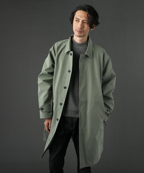 楽天市場 ステンカラーコート コート アウター メンズ 春 春服 秋 秋服 冬 冬服 テクノブレン ロングコート 防水 難燃 長袖 M L ブラック オリーブ ベージュ Johnbull ジョンブル 返品交換不可 Sputnicks スプートニクス