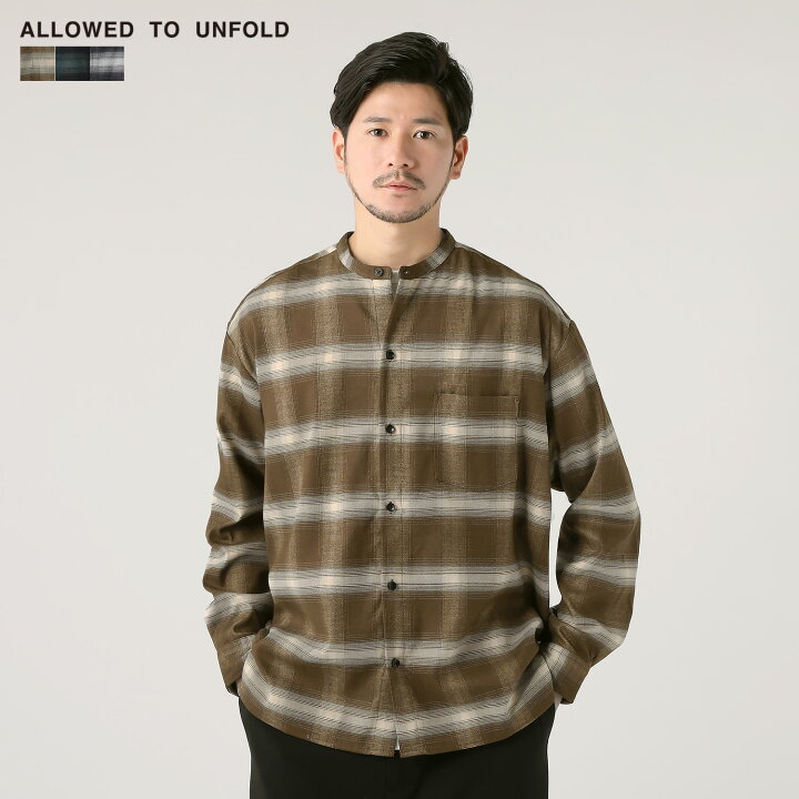 楽天市場】【bargain】 【再値下げ】 シャツ バンドカラーシャツ 
