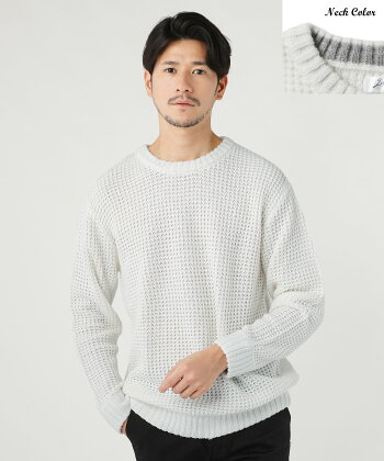 楽天市場 C ニット メンズ ワッフルニット メンズファッション 秋 冬 秋服 冬服 ワッフル編み アクリル クルーネック ニット S M L Xl くすみカラー ニュアンスカラー ブラック ホワイト ブラウン グレー ネイビー Sputnicks スプートニクス