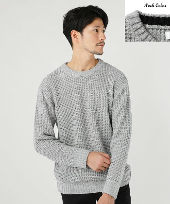 楽天市場 C ニット メンズ ワッフルニット メンズファッション 秋 冬 秋服 冬服 ワッフル編み アクリル クルーネック ニット S M L Xl くすみカラー ニュアンスカラー ブラック ホワイト ブラウン グレー ネイビー Sputnicks スプートニクス