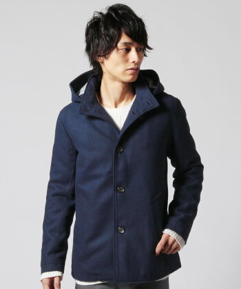 楽天市場 コート メンズ 秋 冬 Wool 700g 30 メルトン フード Jkt マリン フード コート メンズファッション アウター S M L Ll Xl ウール混 長袖 着脱可能 シンプル カジュアル きれいめ 上品 あたたかい Spu スプ Sputnicks スプートニクス