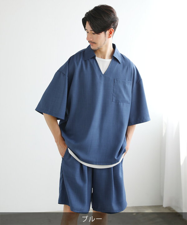 楽天市場】【3点セット】 セットアップ メンズ 夏 夏服 春夏 シャツ 