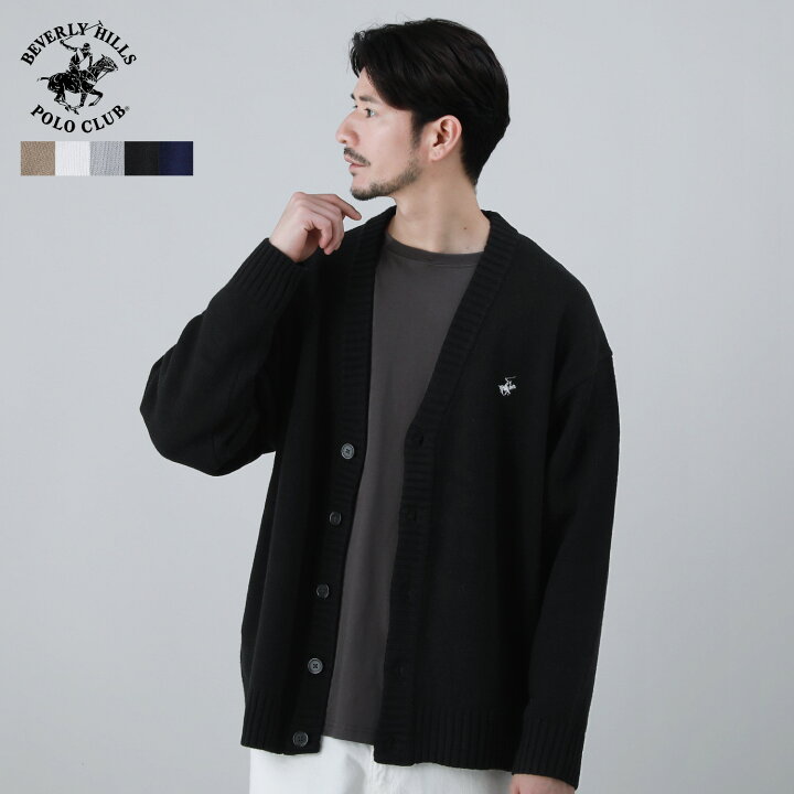 楽天市場】【SALE】 カーディガン ニット Vネック ワンポイントロゴ  