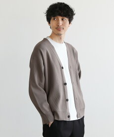 カーディガン メンズ 春 春服 Vネック 長袖 洗える ストレッチ ウォッシャブル ポリエステル100 伸縮性 シンプル カジュアル 厚手 ブラック ネイビー チャコール グレージュ ブラウン M L XL