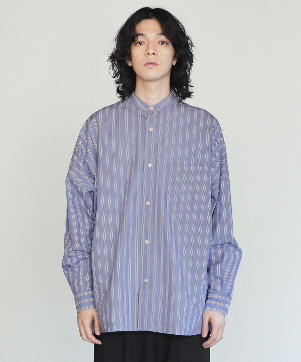 楽天市場】シャツ バンドカラーシャツ メンズ 春 春服 秋 秋服 長袖 綿 