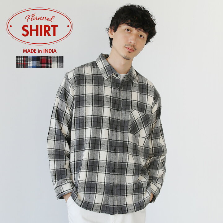 楽天市場】ネルシャツ シャツ チェックシャツ トップス メンズ 秋 秋服  