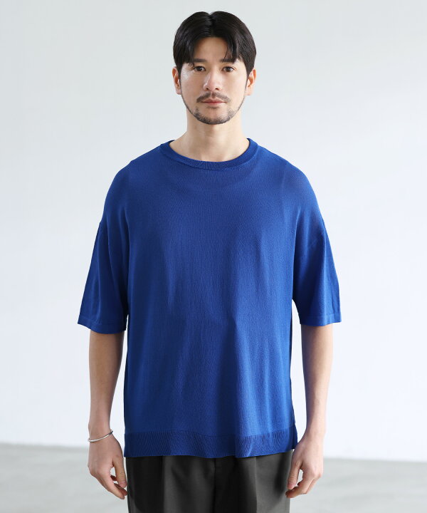 楽天市場】【SALE30】 サマーニット ニット Tシャツ メンズ 春 春服 夏 