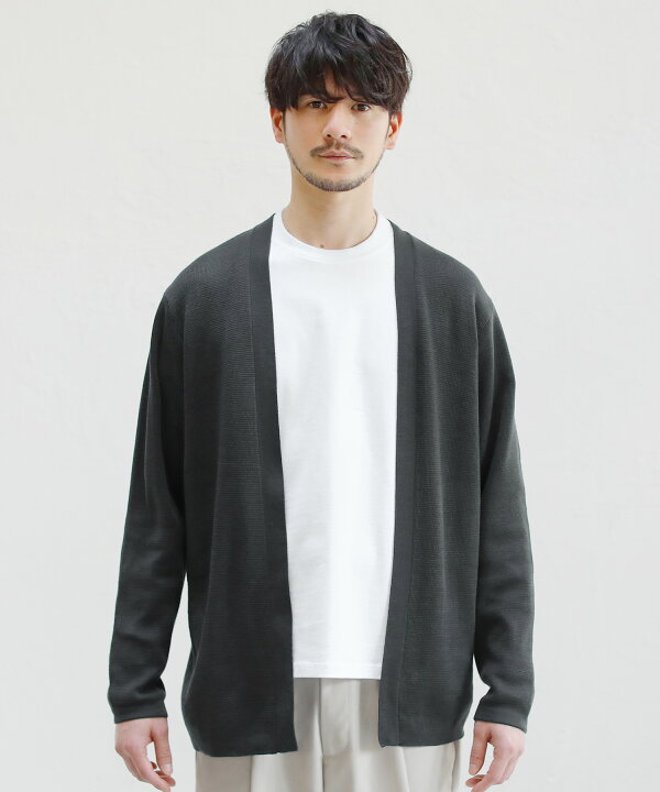 楽天市場 予約販売 11月中旬頃発送予定 カーディガン メンズ 抗菌 防臭 アウター 春 秋 春服 秋服 ボタンレス ウォッシャブル 長袖 ブラック チャコール ネイビー ベージュ サックスブルー モカ オリーブ カーキ S M L Xl Spu スプ Sputnicks スプートニクス