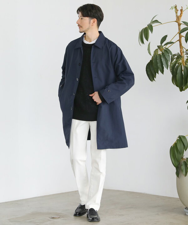 楽天市場】ステンカラーコート アウター メンズ 秋 秋服 春 防水加工 