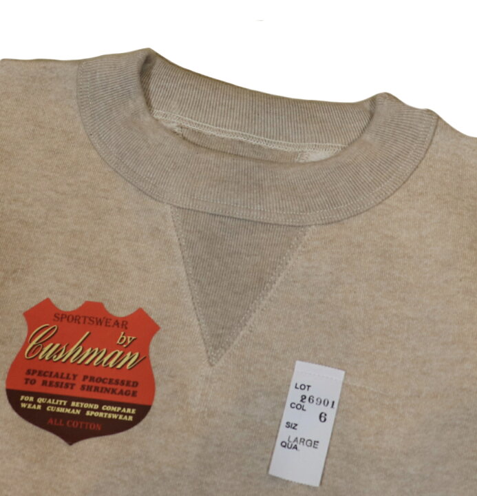楽天市場】【売れ筋】CUSHMAN (クッシュマン) SWEAT SET IN SLEEVE 