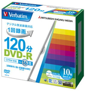 y[J[݌ɌzVerbatim DVD-R(Video with CPRM)VHR12JP10V1 120 1-16{ 15mmP[X()10P 4991348064242