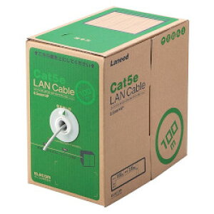 y[J[݌ɌzGR LD-CT2/LG100/RS RoHSΉLANP[u/CAT5E/100m/CgO[/ȈՃpbP[W4953103460300