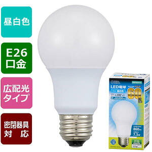 �y���[�J�[�݌Ɍ���z06-3084 �I�[���d�@ LED�d�� �i60�`����/860lm/�����F/E26/�L�z��200°/���`���Ή��jLDA7N-G AG53 4971275630840