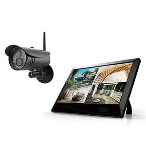 【メーカー在庫限り】18-0076 マザーツール 高解像度ワイヤレスセキュリティカメラシステム MT-WCM300 4986702408411