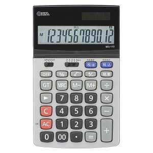 �y���[�J�[�݌Ɍ���z �I�[���d�@ 07-8878 12���d��i���₷���p�x�ɒ���/�r�W�l�X�ɕ֗�/2�d��/�Ōv�Z�@�\�t/�O���[�jKCL-113 4971275788787