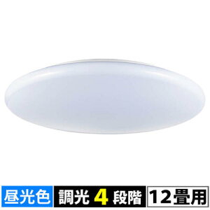 【メーカー在庫限り】オーム電機 06-3679 薄型LEDシーリングライト調光4段階/12畳用/直径470mm/45W/5000lm/昼光色 LE-Y45DBG-W4 4971275636798