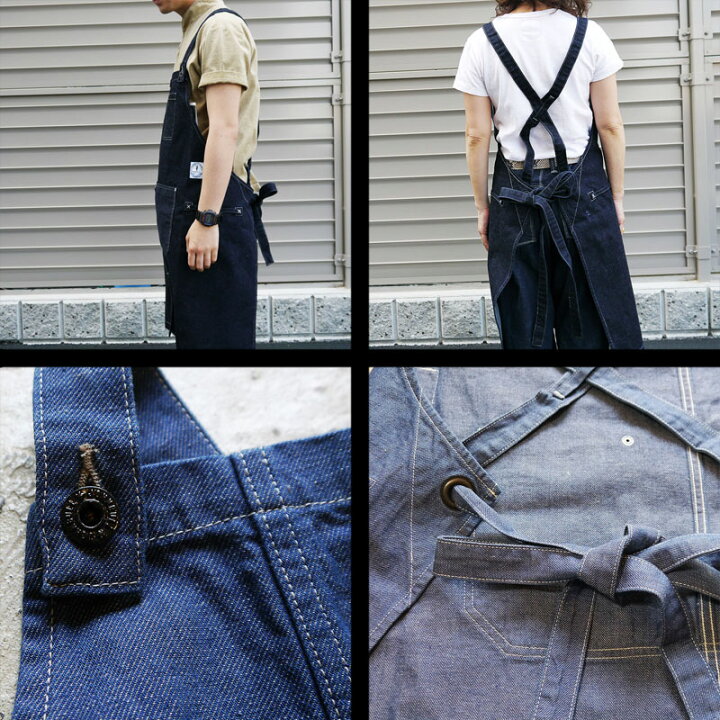 楽天市場】JOHNBULL ジョンブル デニム エプロン カフェエプロン 