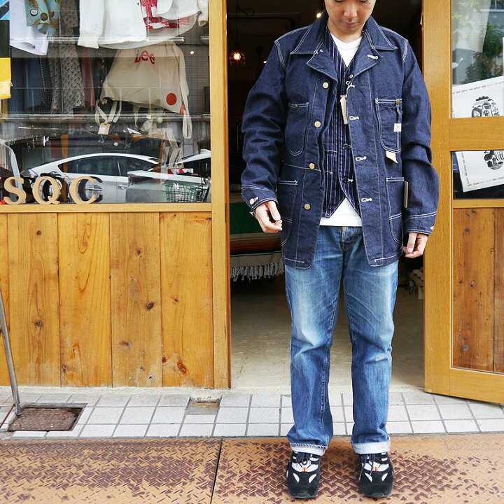 楽天市場 Sugar Cane デニムカバーオール シュガーケーン デニムジャケット カバーオール ワークジャケット ワークコート 日本製 ジージャン Gジャン 東洋エンタープライズ Sc アメカジ コーデ 世田谷ベース Squeeze Coconuts