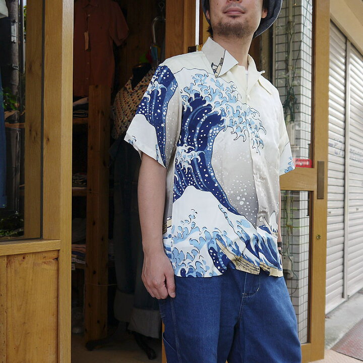 楽天市場】北斎 富嶽三十六景 SUN SURF サンサーフ アロハシャツ 