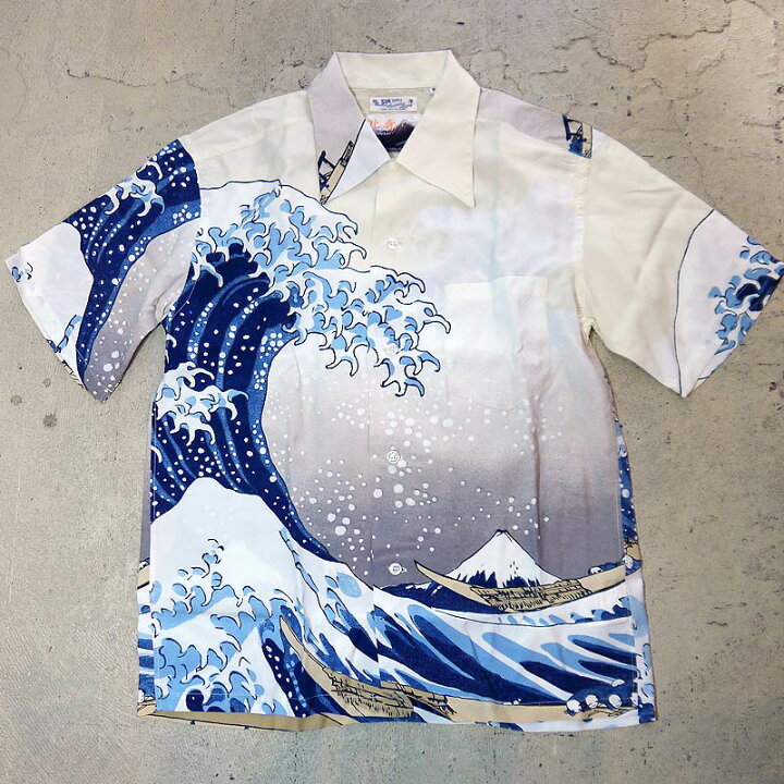 楽天市場】北斎 富嶽三十六景 SUN SURF サンサーフ アロハシャツ 