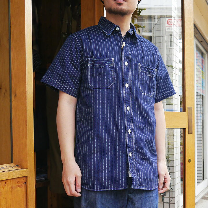 楽天市場】シュガーケーン ウォバッシュ シャツ 半袖 メンズ 総柄 